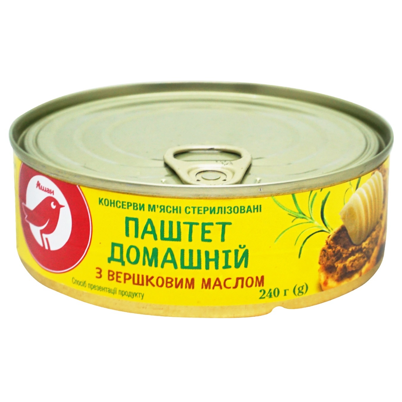 

Паштет Ашан Домашний со сливочным маслом 240г