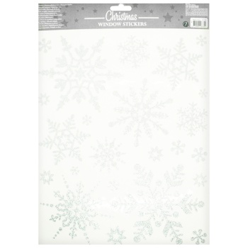 Christmas Silver Window Stickers 30x42cm - buy, prices for NOVUS - photo 1