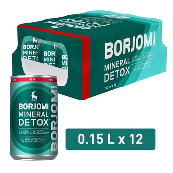 Вода минеральная Borjomi Mineral Detox слабогазированная 150мл - купить, цены на METRO - фото 1