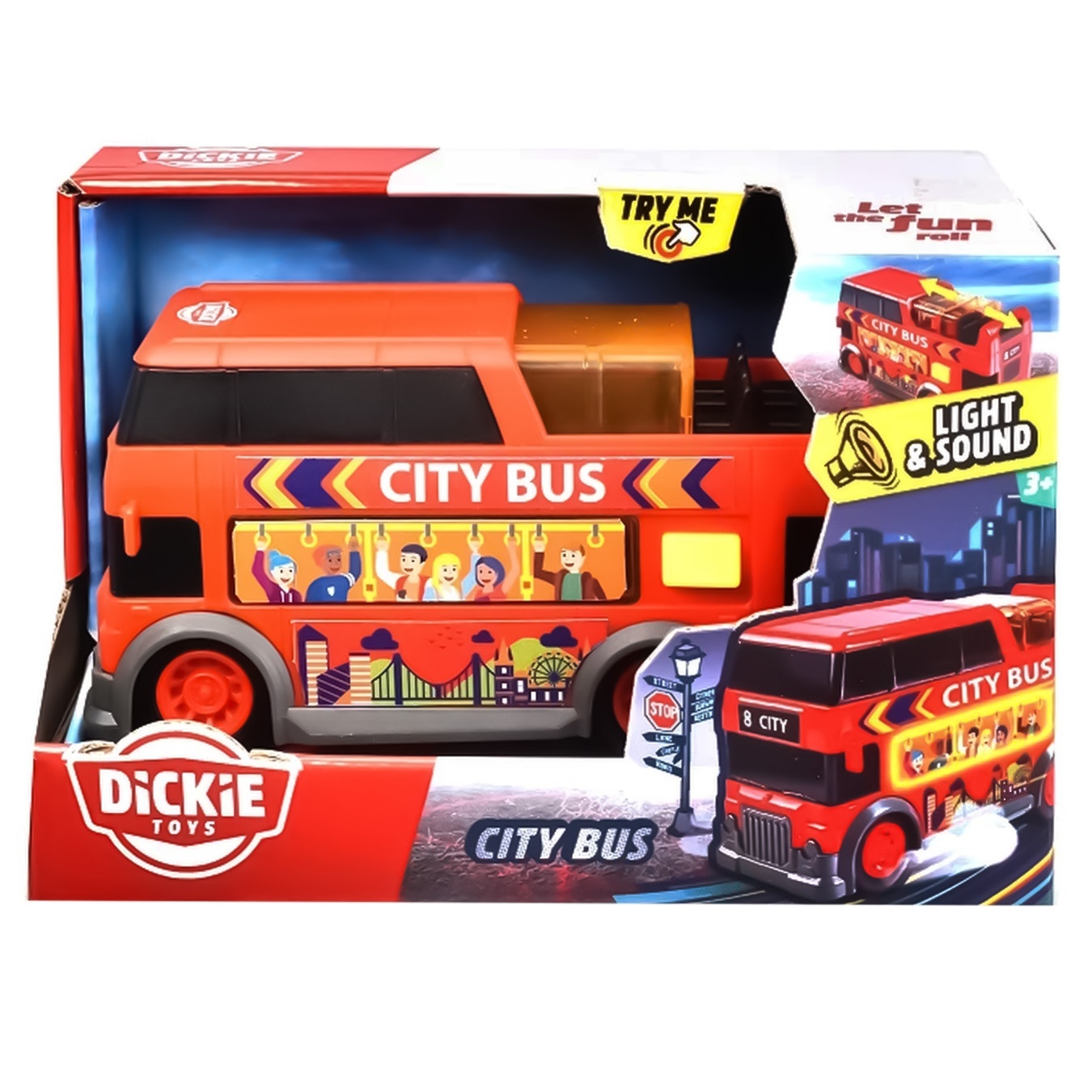 

Игрушка Dickie Toys Автобус двухэтажный Турист 15см