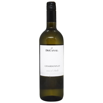 De Canal Chardonnay Italia Varietale White Dry Wine 0.75l - buy, prices for - photo 1