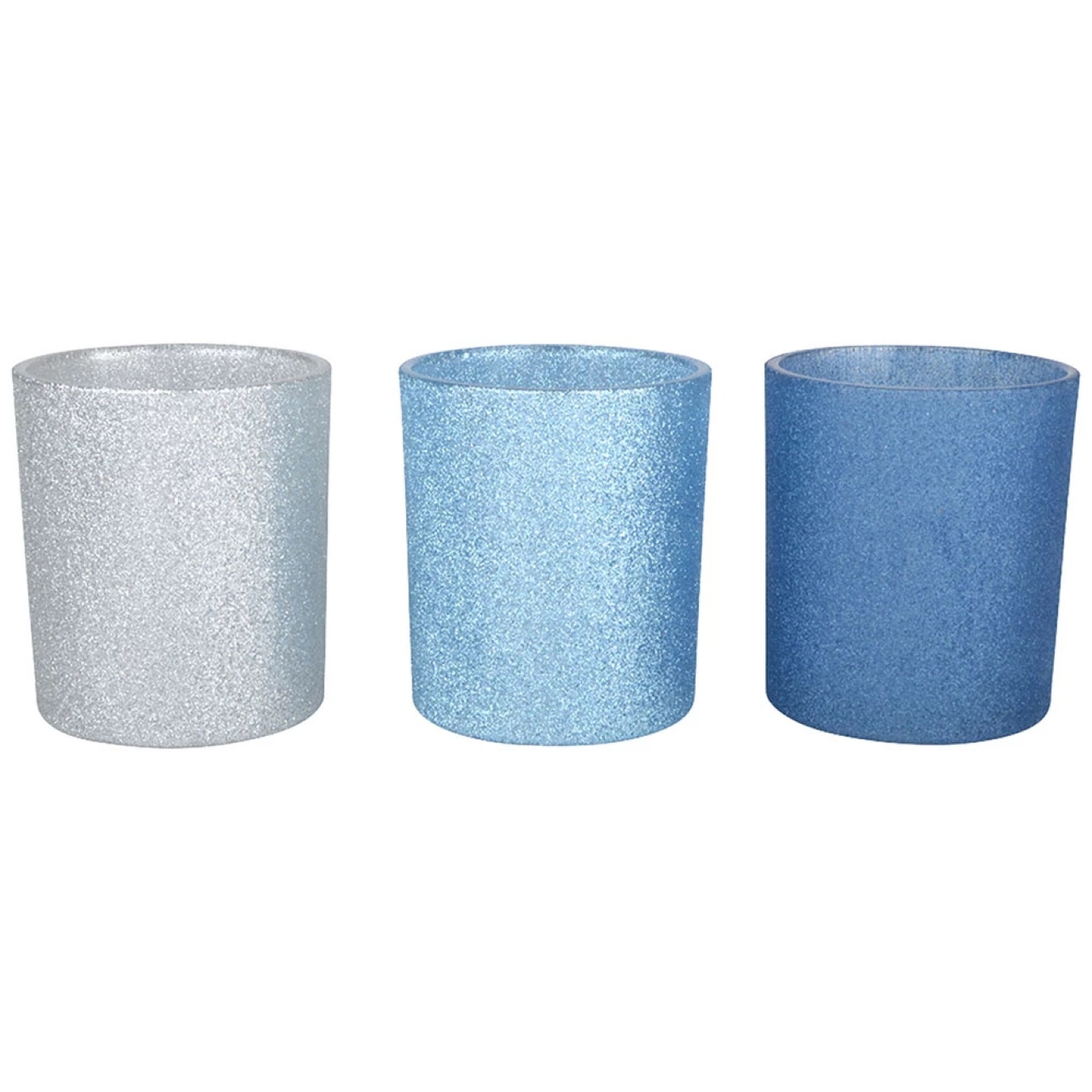 

Подсвечник-стакан Actuel Серебристый/Голубой 10см