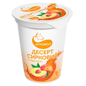 dessert agromol curd peach 7% 110g Ukraine - buy, prices for - photo 1