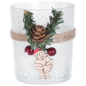 Підсвічник Excellent Houseware скляний з декором 6,5см - купити, ціни на - фото 1