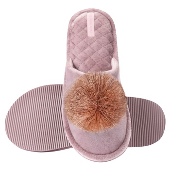 Twins Pompom Women's Closed Gray Slippers 36/37s - buy, prices for METRO - photo 8