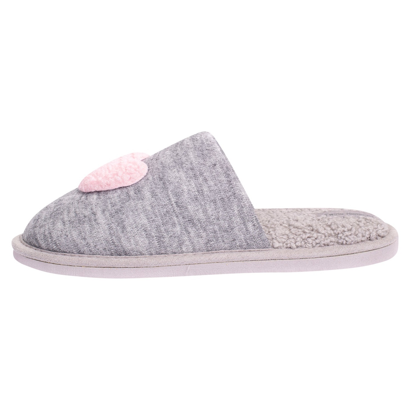 

Тапки женские Twins серые с декором 36/37р