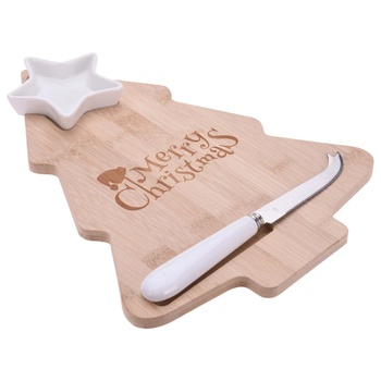 Excellent Houseware Set Cheese Board 32*14cm + Knife + Saucepan - buy, prices for - photo 2