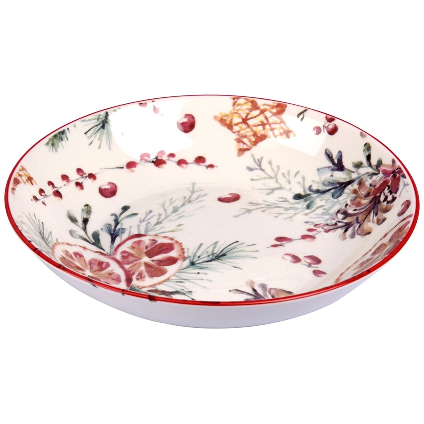 

Тарелка Excellent Houseware Ветви суповая фарфоровая 20см