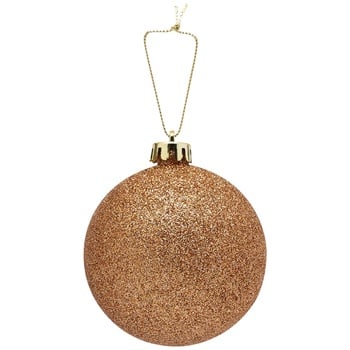 Actuel Copper Christmas Ball 8cm in Assortment - buy, prices for Auchan - photo 3