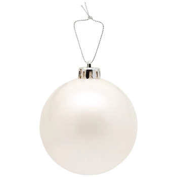 Actuel Plastic White Ball 8cm - buy, prices for Auchan - photo 2