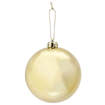 Actuel Plastic Golden Ball 10cm - buy, prices for Auchan - photo 4