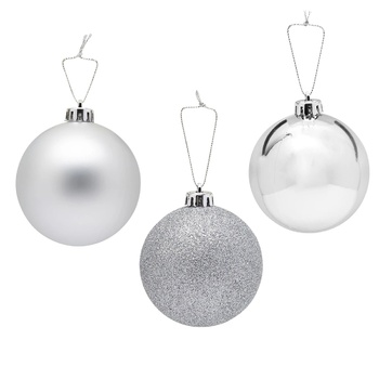 Actuel Gray Christmas Ball 10cm in Assortment - buy, prices for - photo 1