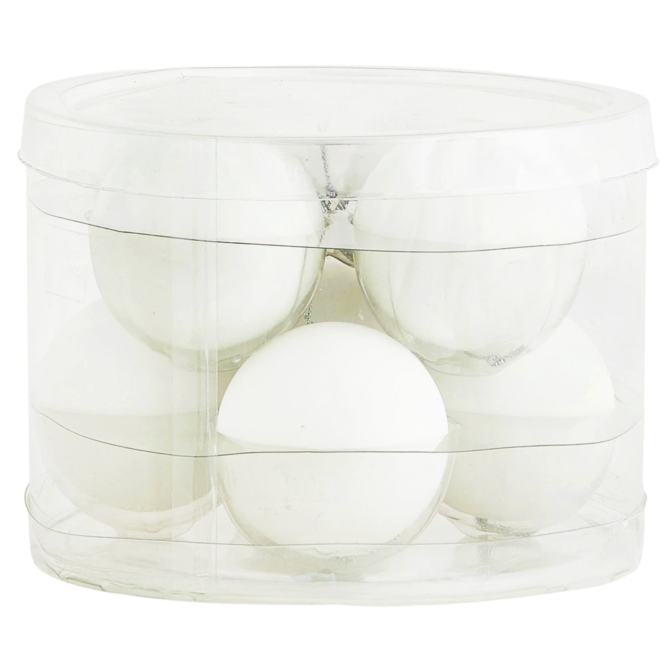 

Набор шаров Actuel белых 6см 8шт