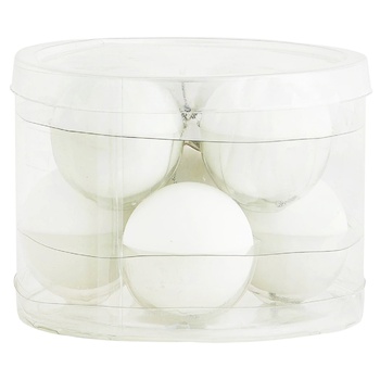 Набір куль Actuel білих 6см 8шт