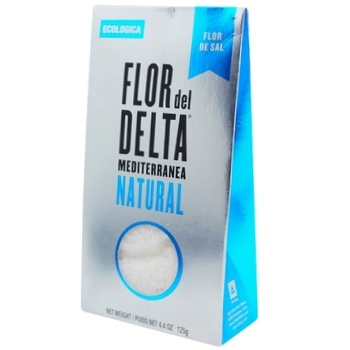 Flor del Delta Gourmet Mediterranean Natural Salt 125g - buy, prices for NOVUS - photo 1