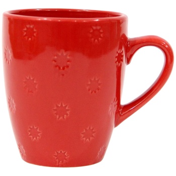 Actuel Stars Red Ceramic Cup 340ml - buy, prices for - photo 1