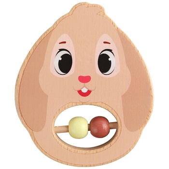 One two fun Baby Wooden Animal Rattle-toy - buy, prices for Auchan - photo 4