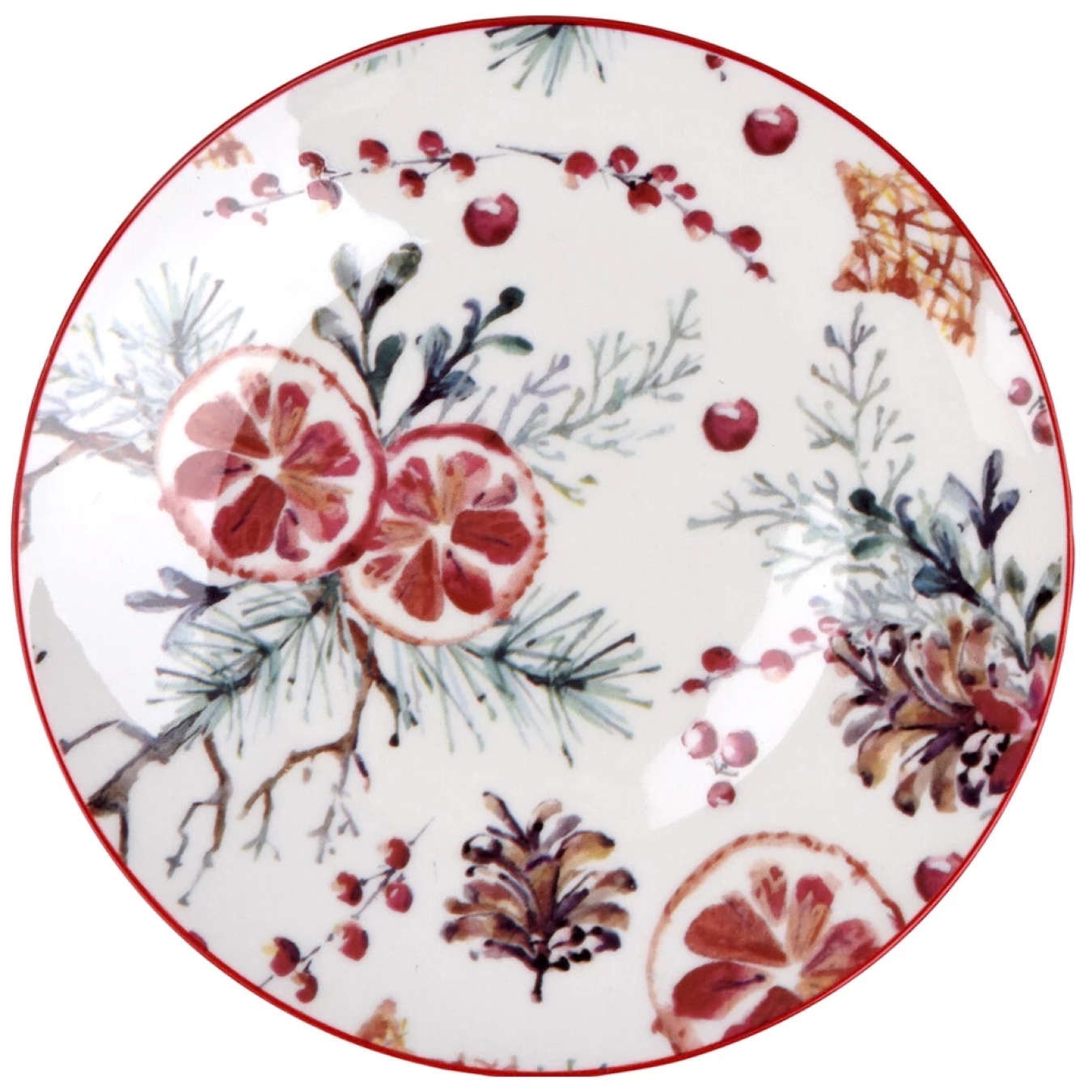 

Тарелка Excellent Houseware Ветви десертная фарфоровая 19см