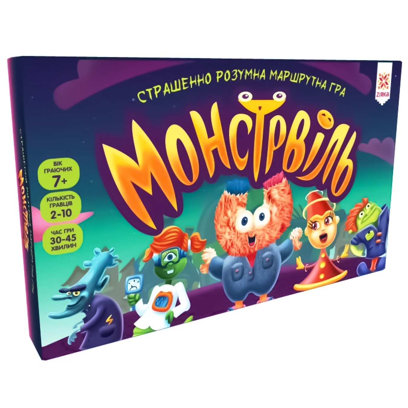 

Настольная игра Монстрвиль Ужасно умная маршрутная игра