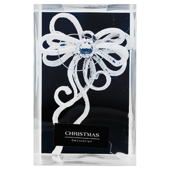 Прикраса ялинкова Koopman Бант 11см білий - купити, ціни на КОСМОС - фото 2