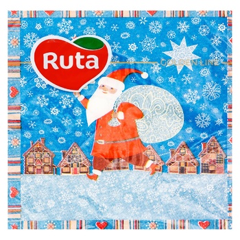 Ruta Santa Claus Napkins 33х33cm 20pcs - buy, prices for - photo 1