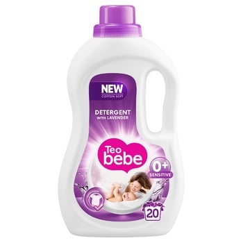 Гель для стирки Teo Bebe Lavender для детских вещей 1,1л - купить, цены на Auchan - фото 1