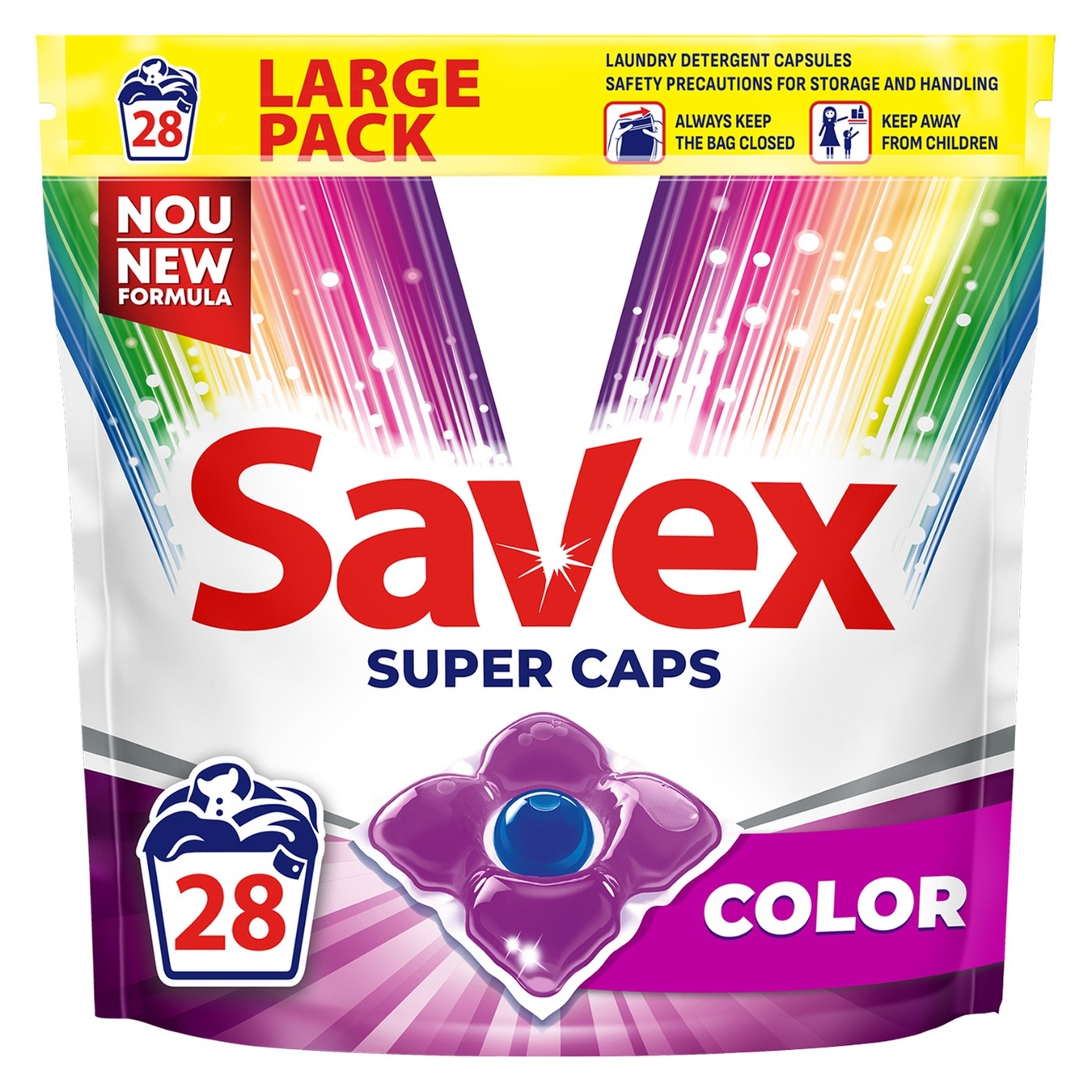 

Капсулы для стирки Savex Super Caps Color 28шт
