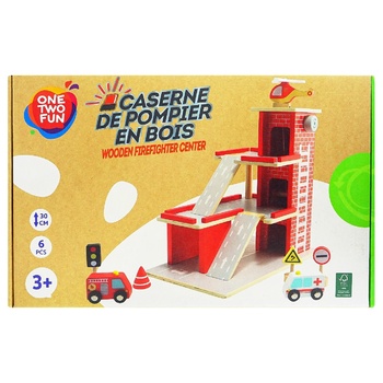 One two fun Wooden Fire Station - buy, prices for Auchan - photo 1