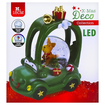 Koopman Water Ball on the Car with Backlight New Year's Souvenir 14.8cm - buy, prices for - photo 2