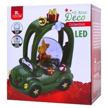 Koopman Water Ball on the Car with Backlight New Year's Souvenir 14.8cm - buy, prices for - photo 3