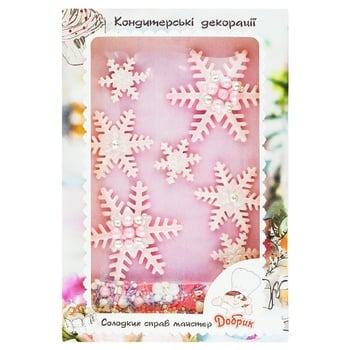 Dobryk Decorative Snowflakes Scenery Confectionery - buy, prices for Auchan - photo 2