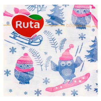 Ruta New Year Mix Napkins 24х24cm 20pcs - buy, prices for METRO - photo 2