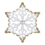 Mislt Snowflake with Stone 2D Christmas Decoration