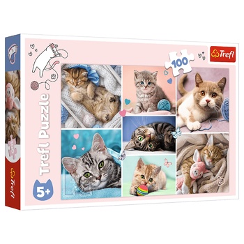 Trefl In World of Cats Puzzle 100 elements - buy, prices for Tavria V - photo 1