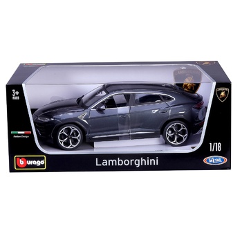 Іграшка Bburago Lamborghini Urus сірий металік 1:18 - купити, ціни на - фото 1