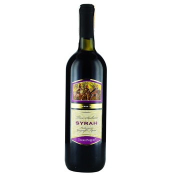 Вино Terre Passeri Syrah червоне сухе 13% 0,75л - купити, ціни на Auchan - фото 1