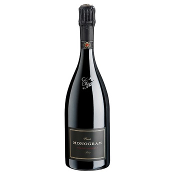 Вино игристое Monogram Millesimato Franciacorta Castel Faglia белое брют 12,5% 0,75л - купить, цены на - фото 1