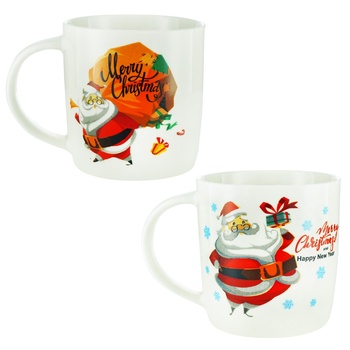 Galleryglass New Year's Porcelain Mug 350ml - buy, prices for Auchan - photo 1