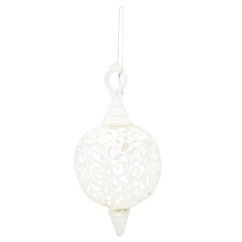 Stolyar Decoration Ball white 8cm HFF231W - buy, prices for ULTRAMARKET - photo 1