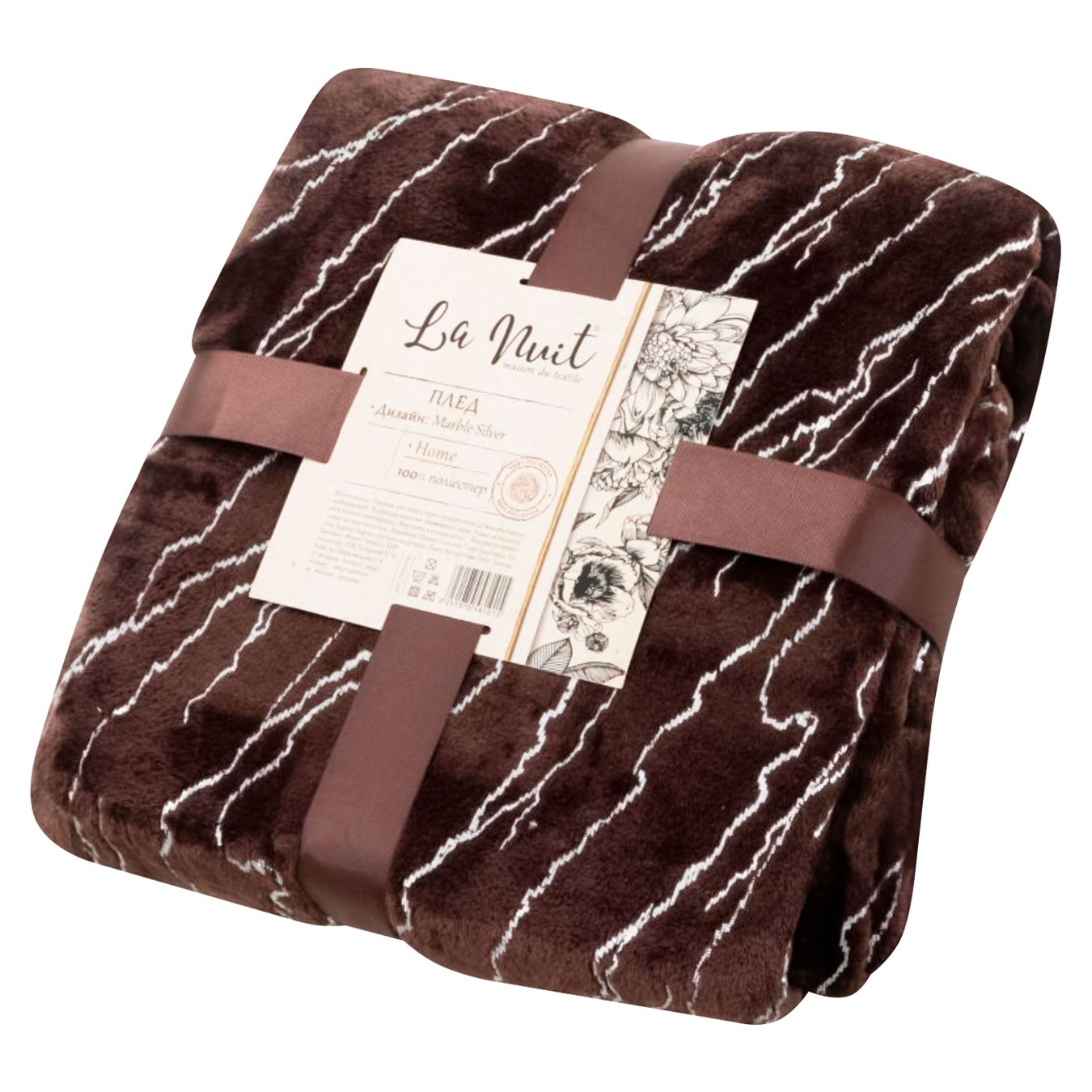 

Плед La Nuit Basic Marble Silver 160х200см