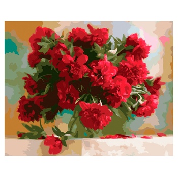 Ideyka Bouquet Red Peonies Creativity Set 40x50cm - buy, prices for - photo 1