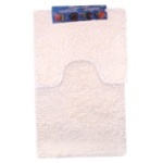 Набор ковриков для ванной комнаты Kornel молочный 50х80см/40х50см