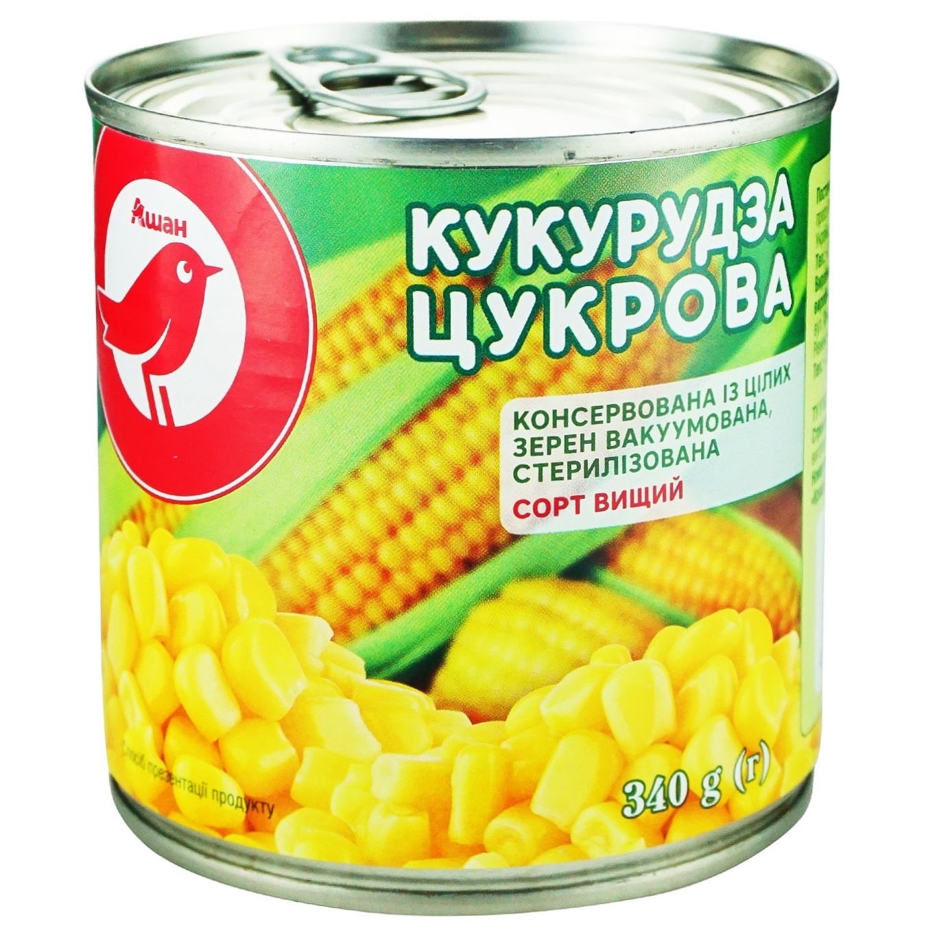 

Кукуруза Ашан консервированная 340г