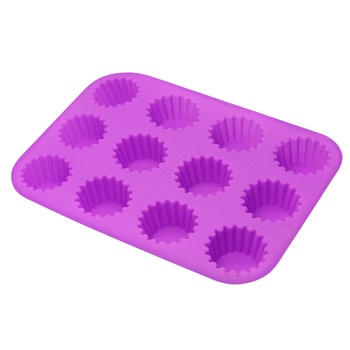 Форма для мафінів силіконова 31х24х4см - купити, ціни на КОСМОС - фото 2