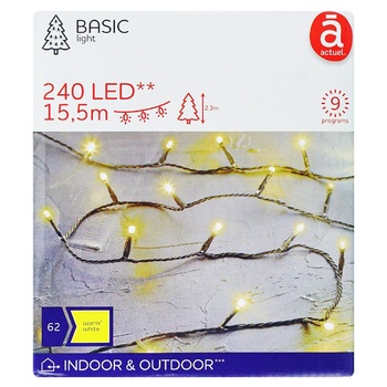 Гирлянда Actuel 240 LED 9 программ 15,5м - купить, цены на - фото 3