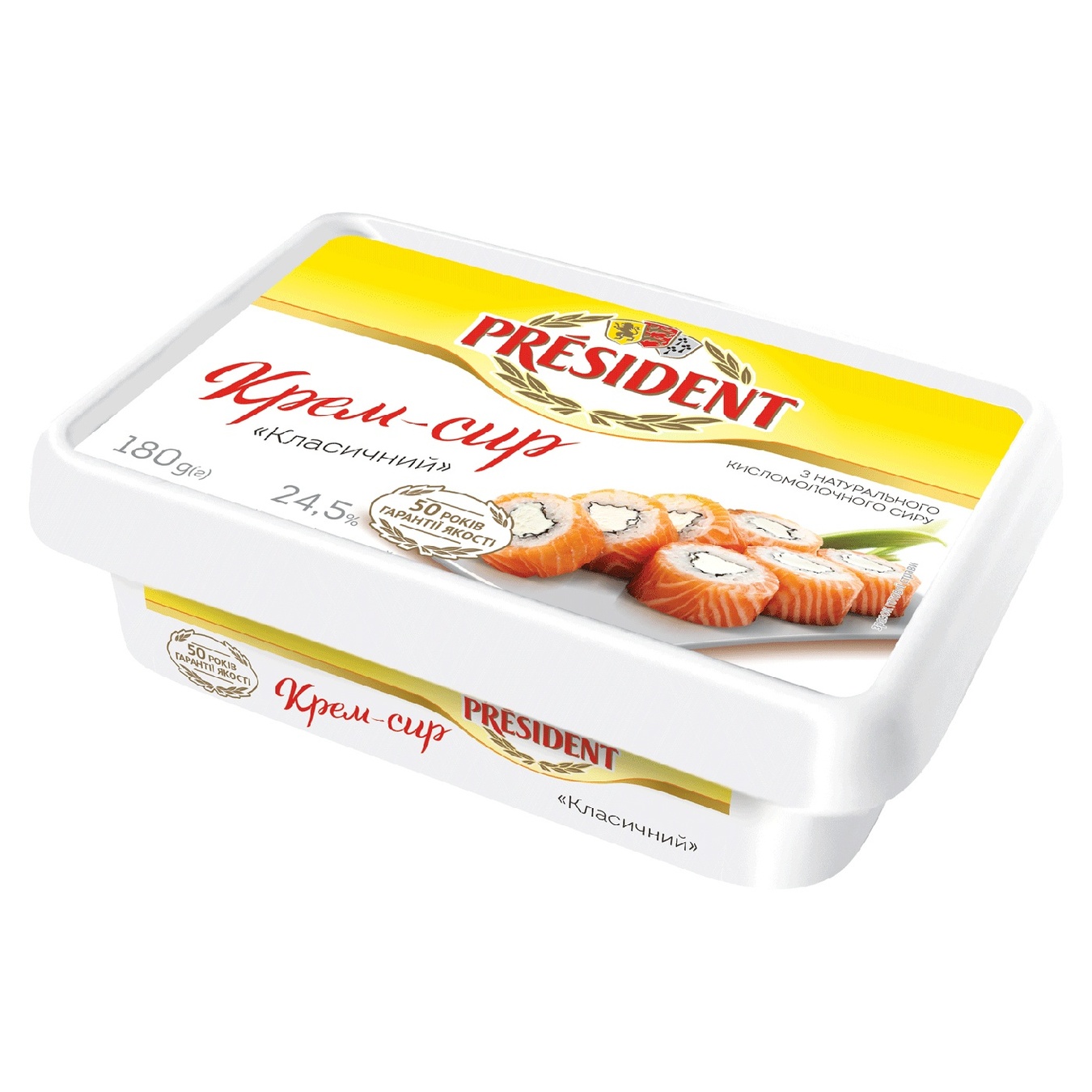 

Крем-сыр President Классический термизированный 24,5% 180г
