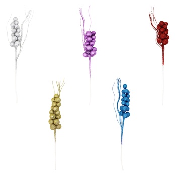 Прикраса Столяр гілка виноградна грона в асортименті 38см - купити, ціни на МегаМаркет - фото 1