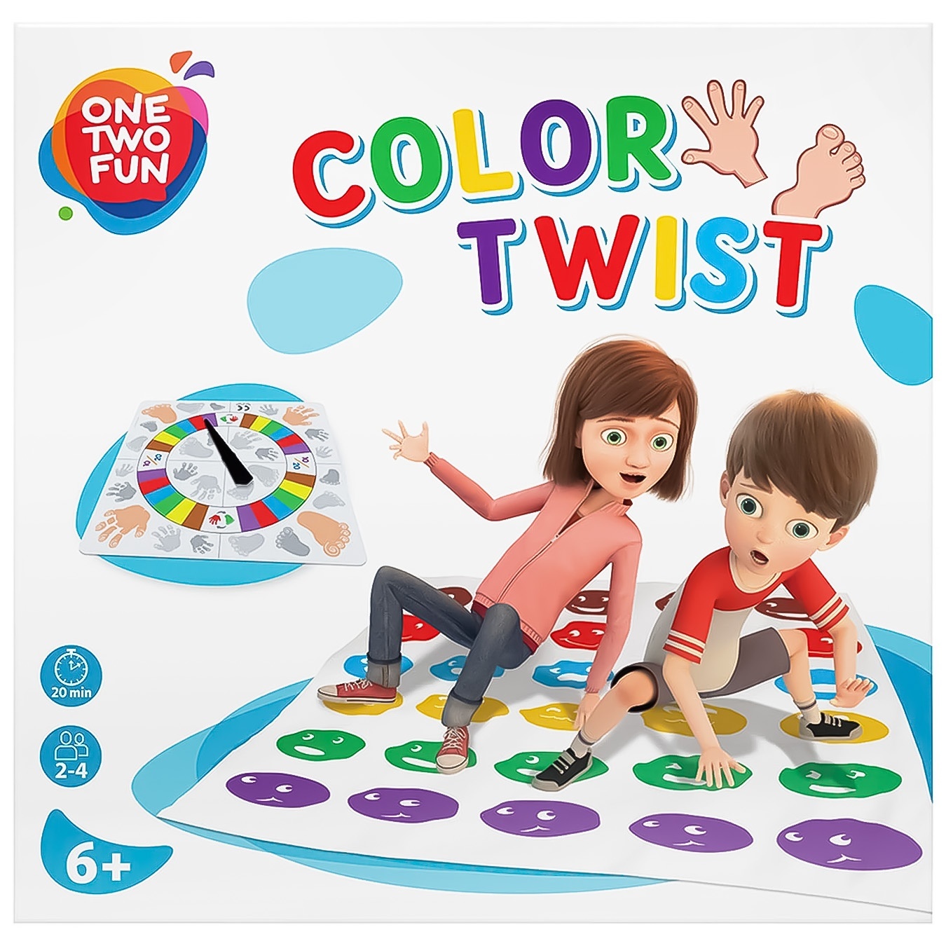 

Игра One two fun Цветной твистер