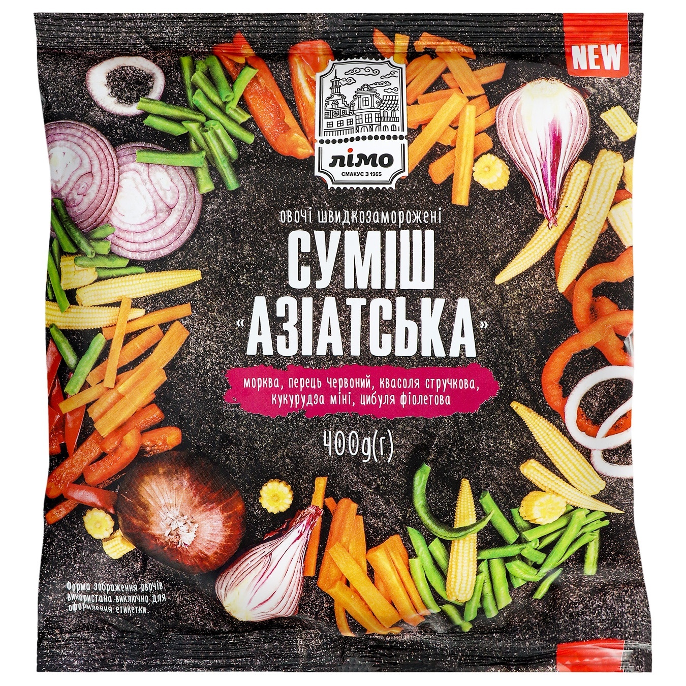 

Смесь овощная Лимо Азиатская 400г