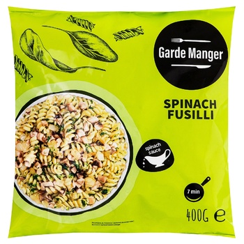 Garde Manger Fusilli Pasta with Spinach Frozen 400g - buy, prices for Za Raz - photo 1